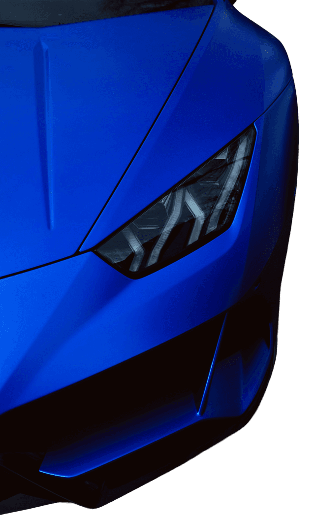 Blau Folierter Porsche